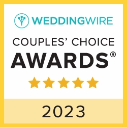 WeddingWire Couples' Choice Awards 2023 five-star badge awarded to Lorenz Bus Service