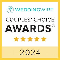 WeddingWire Couples' Choice Awards 2024 five-star badge awarded to Lorenz Bus Service