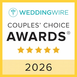 WeddingWire Couples' Choice Awards 2026 five-star badge awarded to Lorenz Bus Service